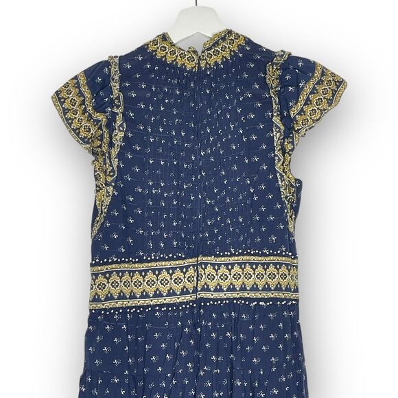 Sea New York Navy Arlita Print Flutter Sleeve Tunic Dress Women’s Size XXS - Picture 6 of 15